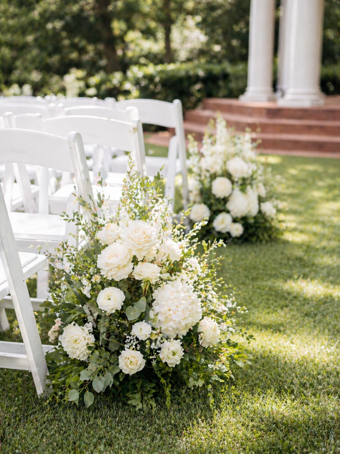 Classic White Aisle Flowers view 3