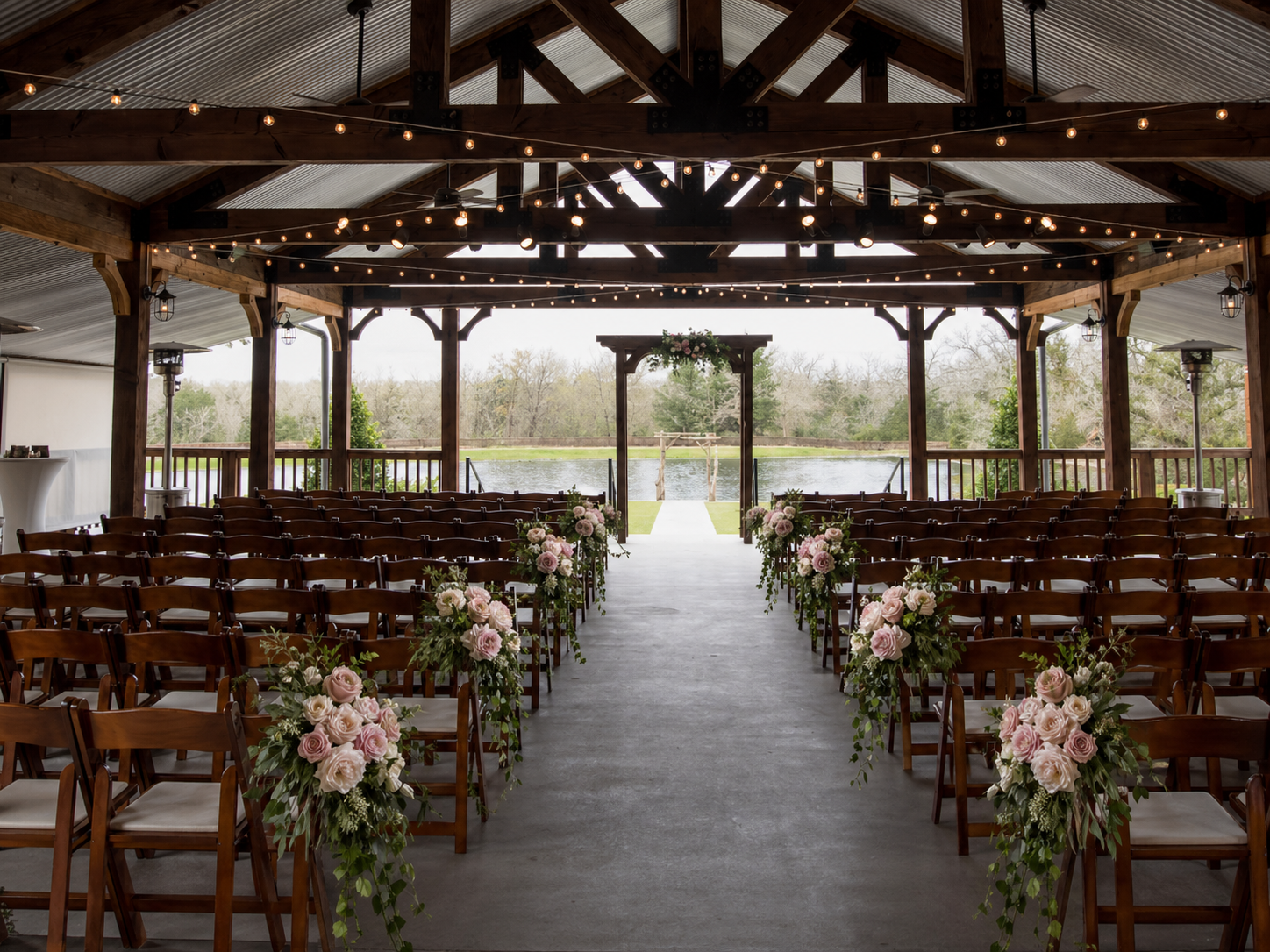 Garden Romance Aisle Flowers