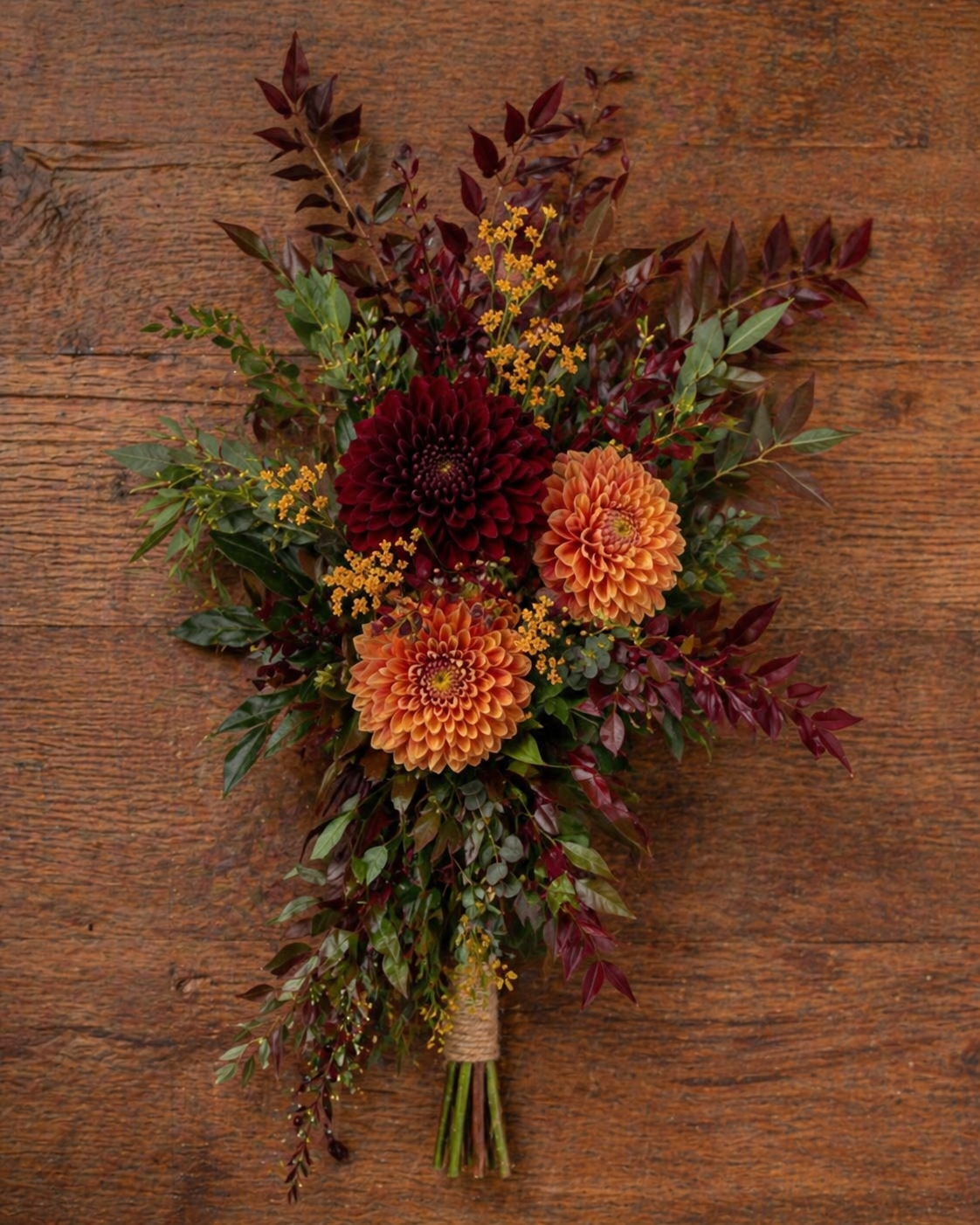 Autumn Harvest Aisle Flowers view 2